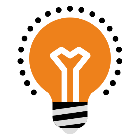 Glühbirne als Symbol für Innovation und kreative Produktentwicklung bei BabyLions