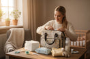 Wickeltasche mit Babyzubehör packen – Windeln, Feuchttücher, Schnuller und Fläschchen für unterwegs