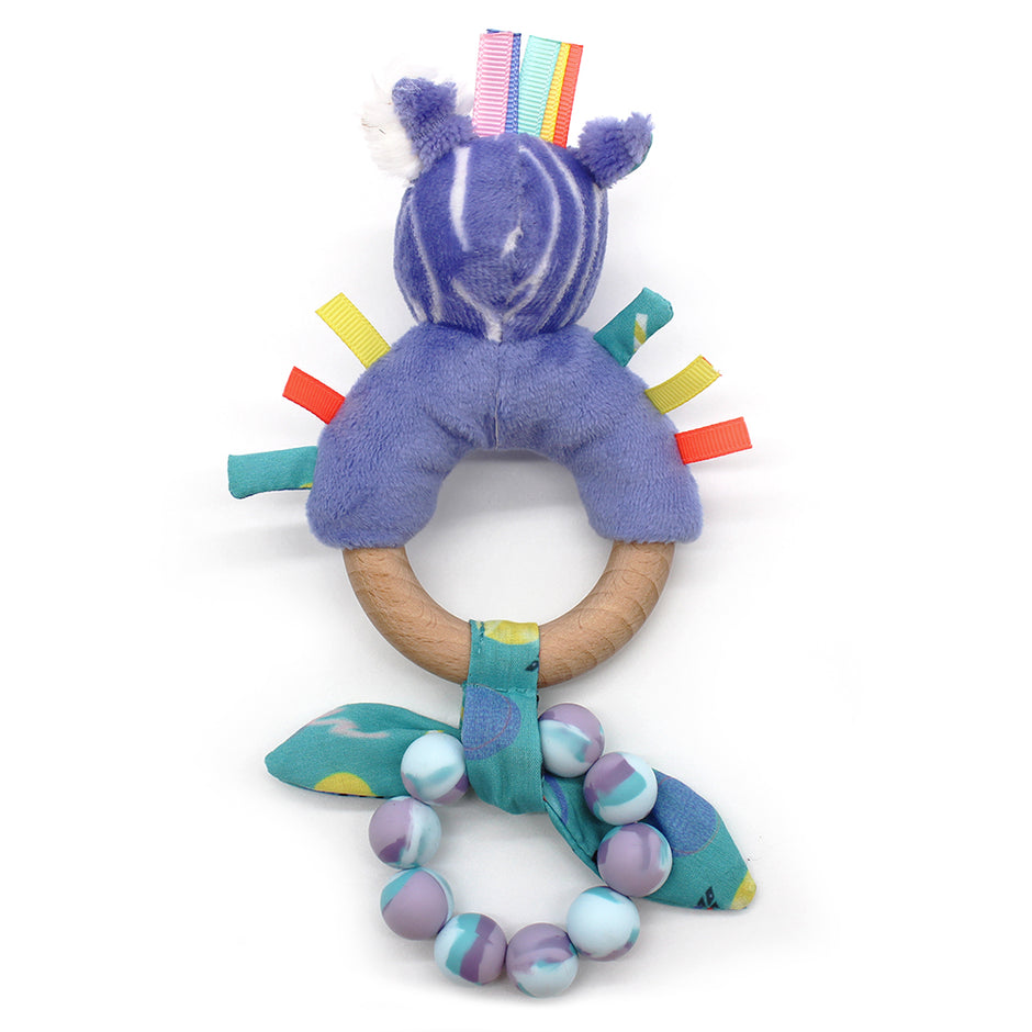 Zebra Beißring mit Rassel Kiprokos