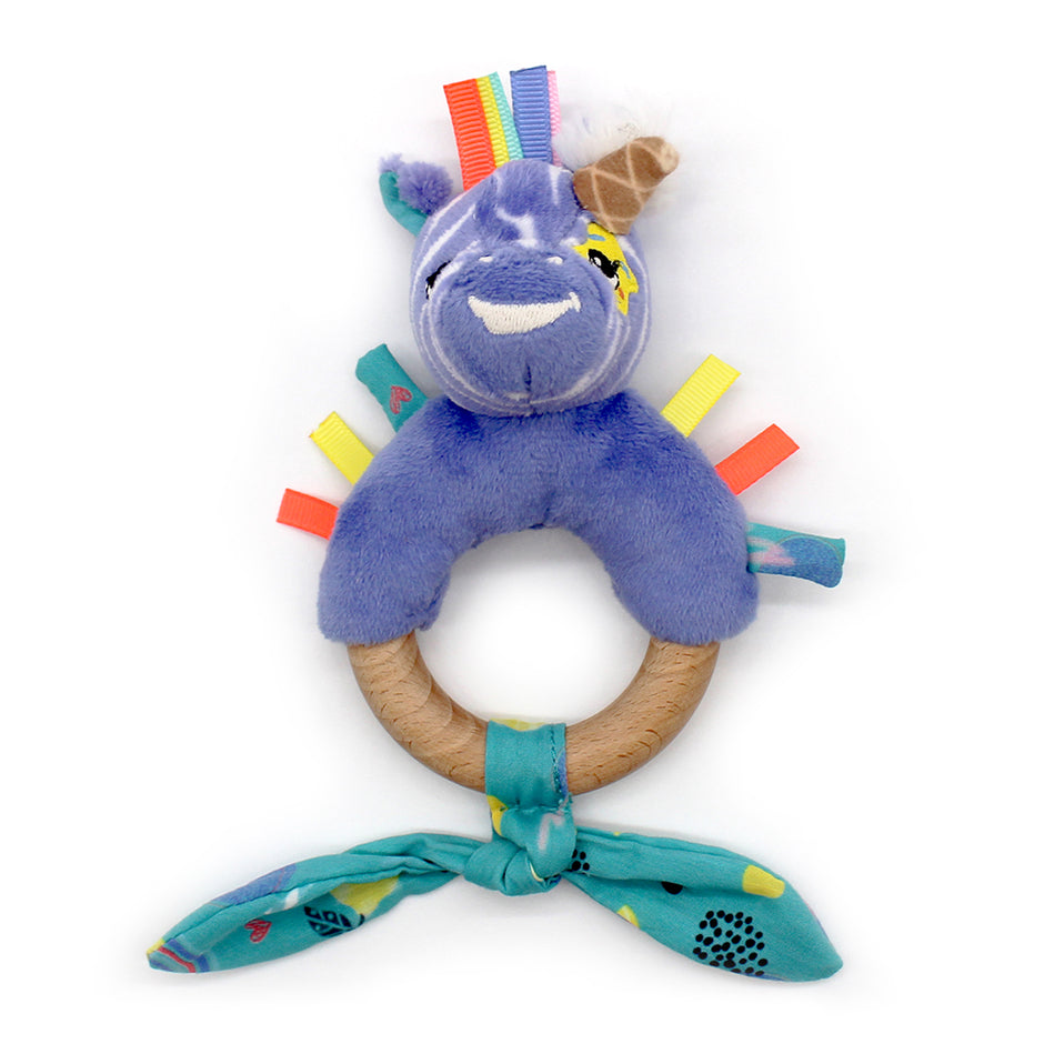 Zebra Beißring mit Rassel Kiprokos