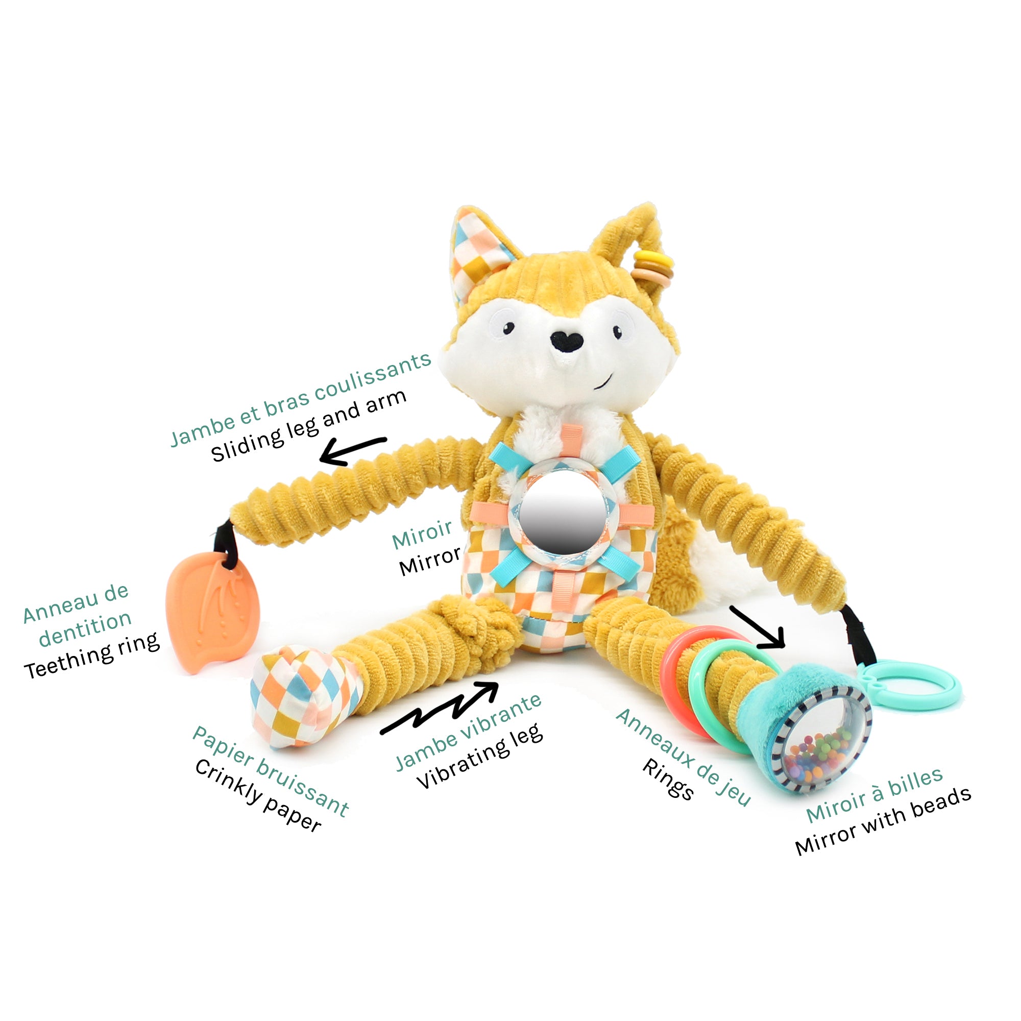 Fuchs Activity-Anhänger – Cyranos, 36 cm