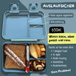 BEARFOOT Brotdose Traktor Blau 650 ml mit auslaufsicheren Fächern und Silikondichtung – BPA-freie Bento Brotdose für Kindergarten, Schule und unterwegs