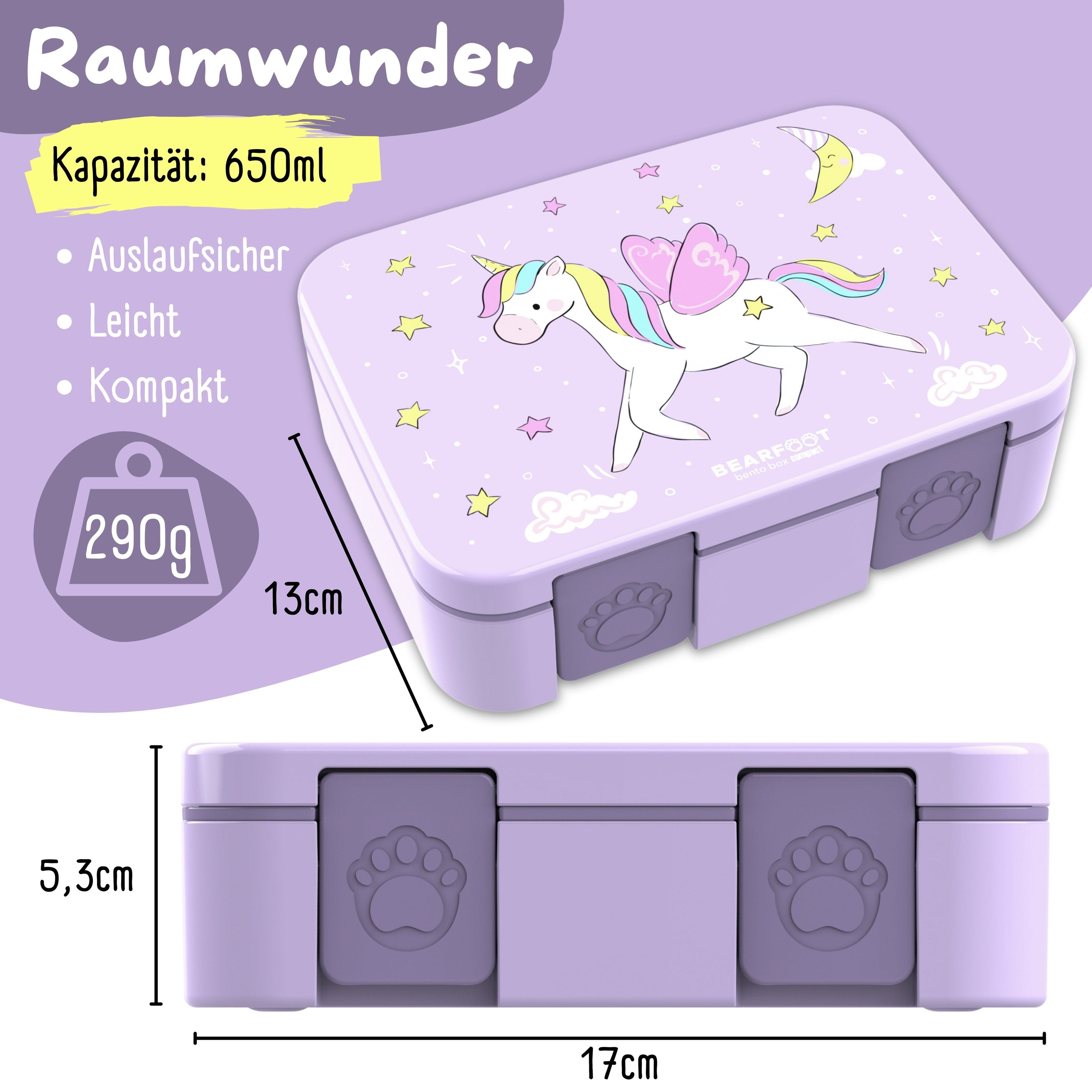 Kinder Lunchbox Bundle Einhorn – Brotdose & Trinkflasche Set