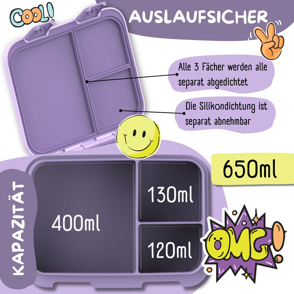 Kinder Lunchbox Bundle Einhorn – Brotdose & Trinkflasche Set