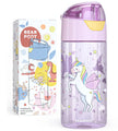 Kinder Trinkflasche Einhorn 450 ml – BPA-frei, auslaufsicher, mit 1-Klick-Deckel und kindgerechtem Design