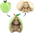 Flipetz Hund in Apfel – 2-in-1 Plüschfigur von Les Déglingos