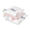 Mulltücher Set aus Bambus und Baumwolle – weiche atmungsaktive Baby Mullpads mit Tiermotiven – BabyLions®