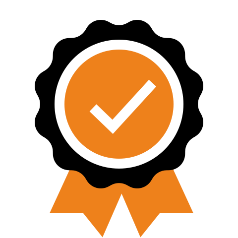 Qualitätssiegel mit Häkchen – steht für geprüfte, hochwertige Babyprodukte bei BabyLions
