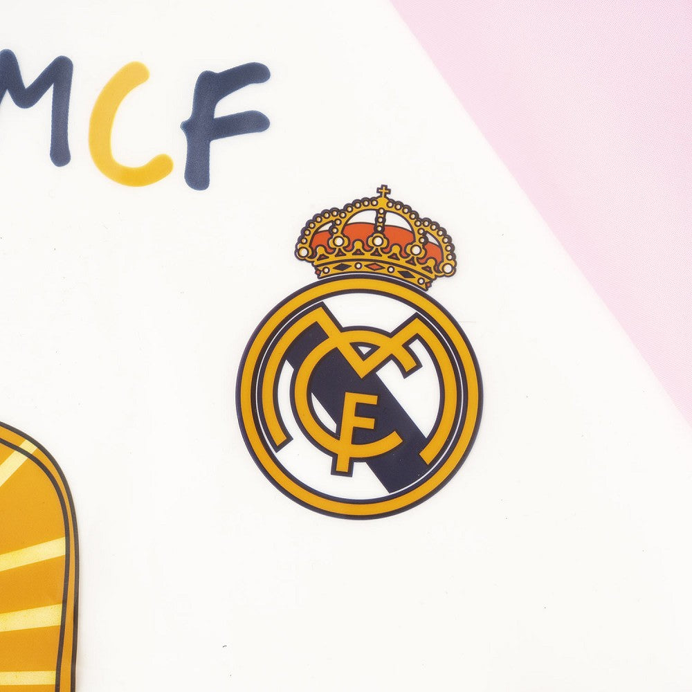 Real Madrid Baby Esslern-Bundle Rosa – Geschirrset & Lätzchen