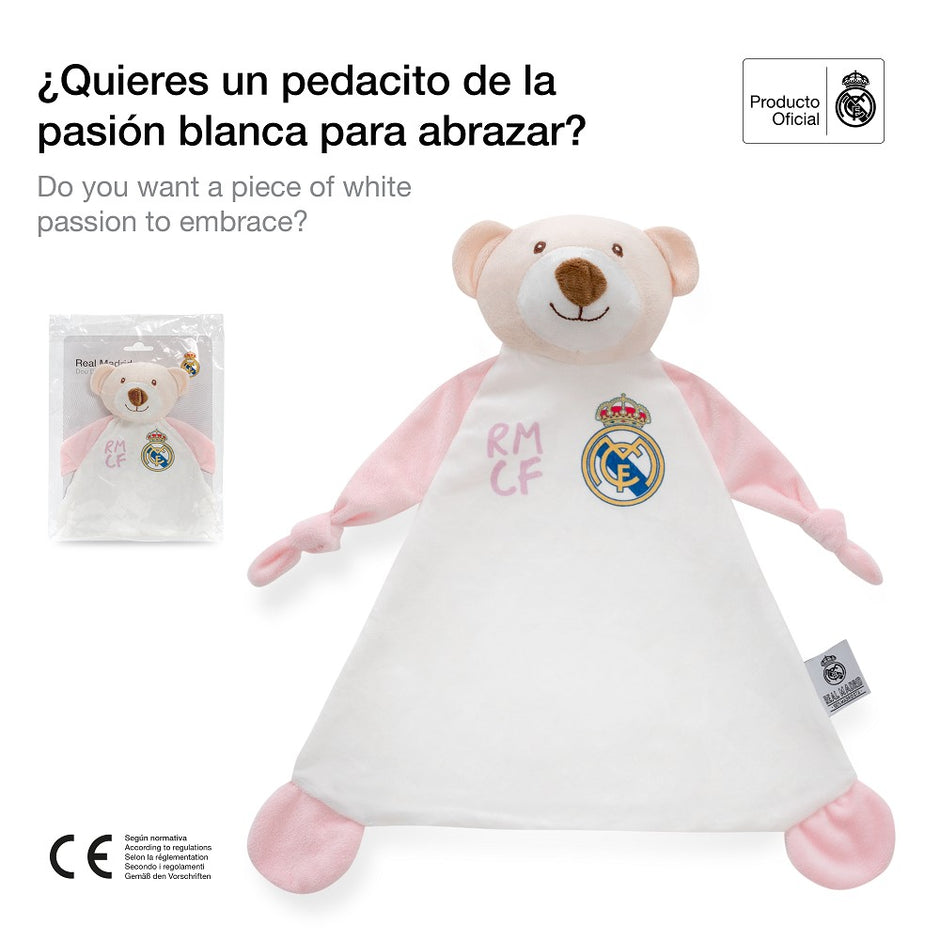 Schmusetuch Real Madrid Dou Dou Oso Rosa
