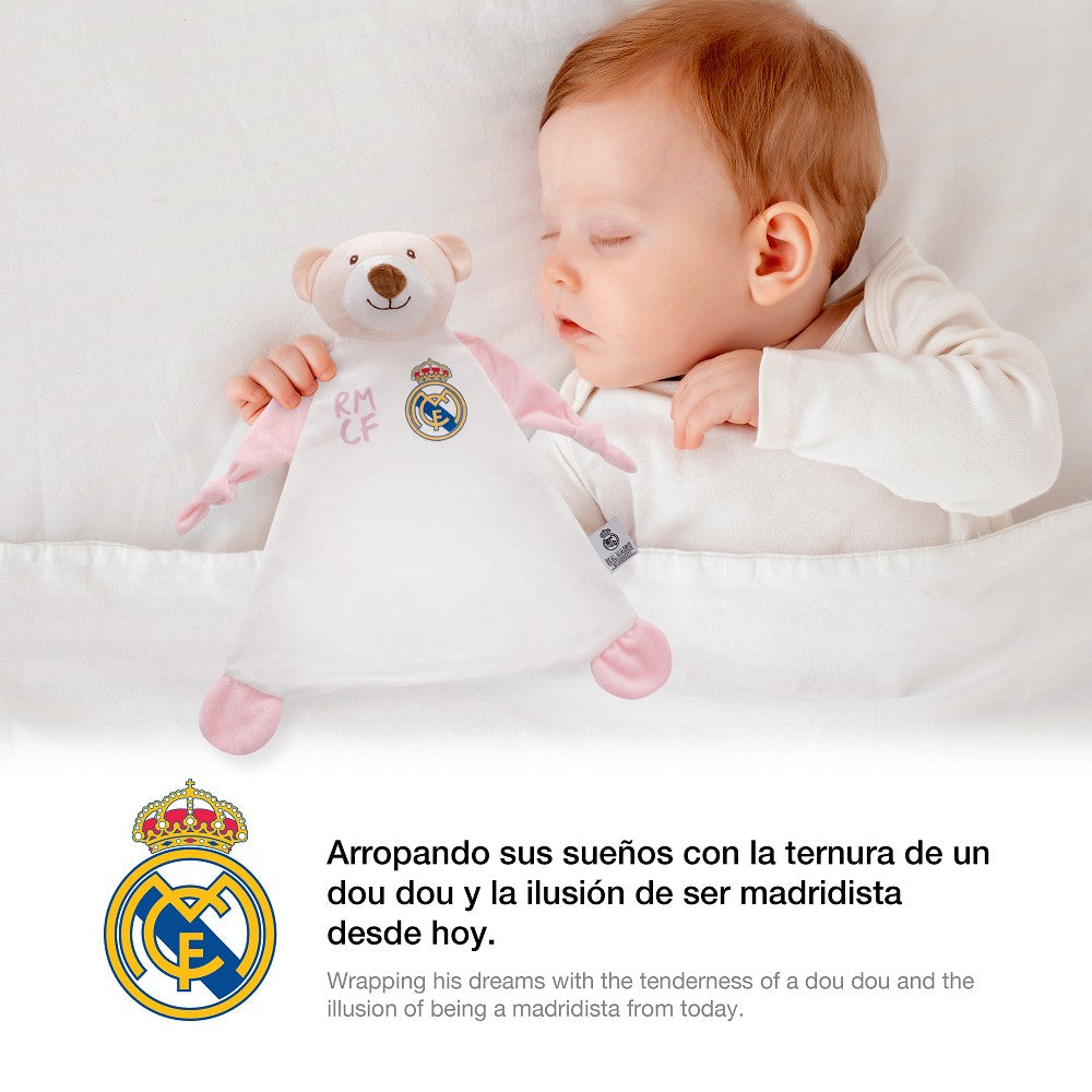Schmusetuch Real Madrid Dou Dou Oso Rosa