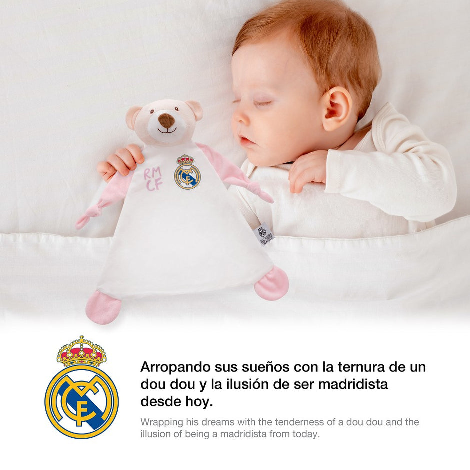 Schmusetuch Real Madrid Dou Dou Oso Rosa