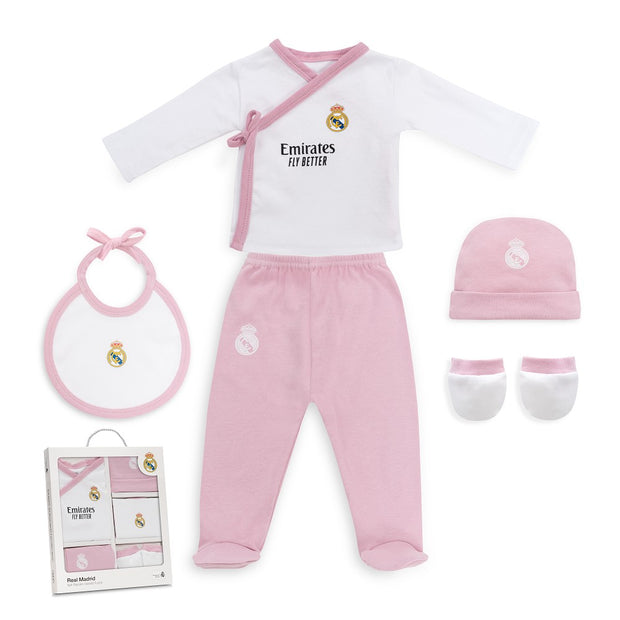 Real Madrid Baby Erstausstattungs-Set 5-teilig – Blau oder Rosa