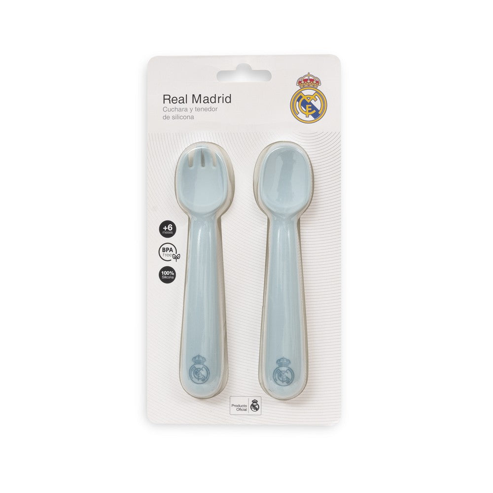 besteck Real Madrid – Silikon Set Blau (Langgriff)