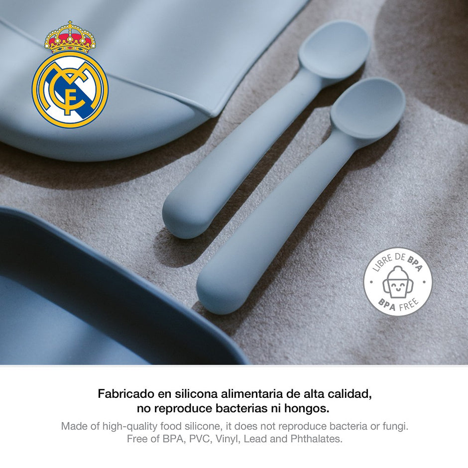 besteck Real Madrid – Silikon Set Blau (Langgriff)