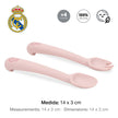 besteck Real Madrid – Silikon Set Rosa (Langgriff)
