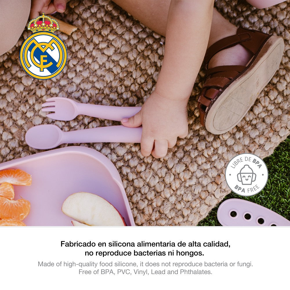 besteck Real Madrid – Silikon Set Rosa (Langgriff)