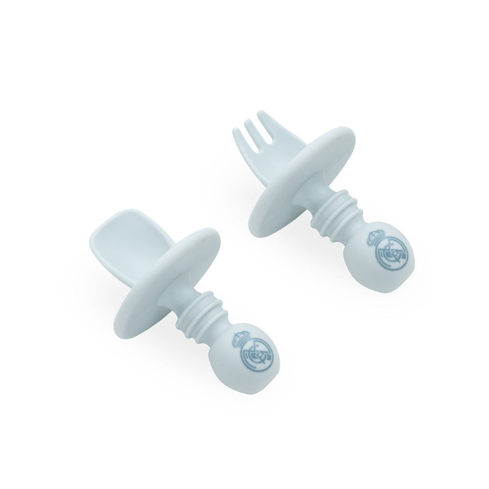 Lernbesteck Real Madrid – Silikon Set Blau