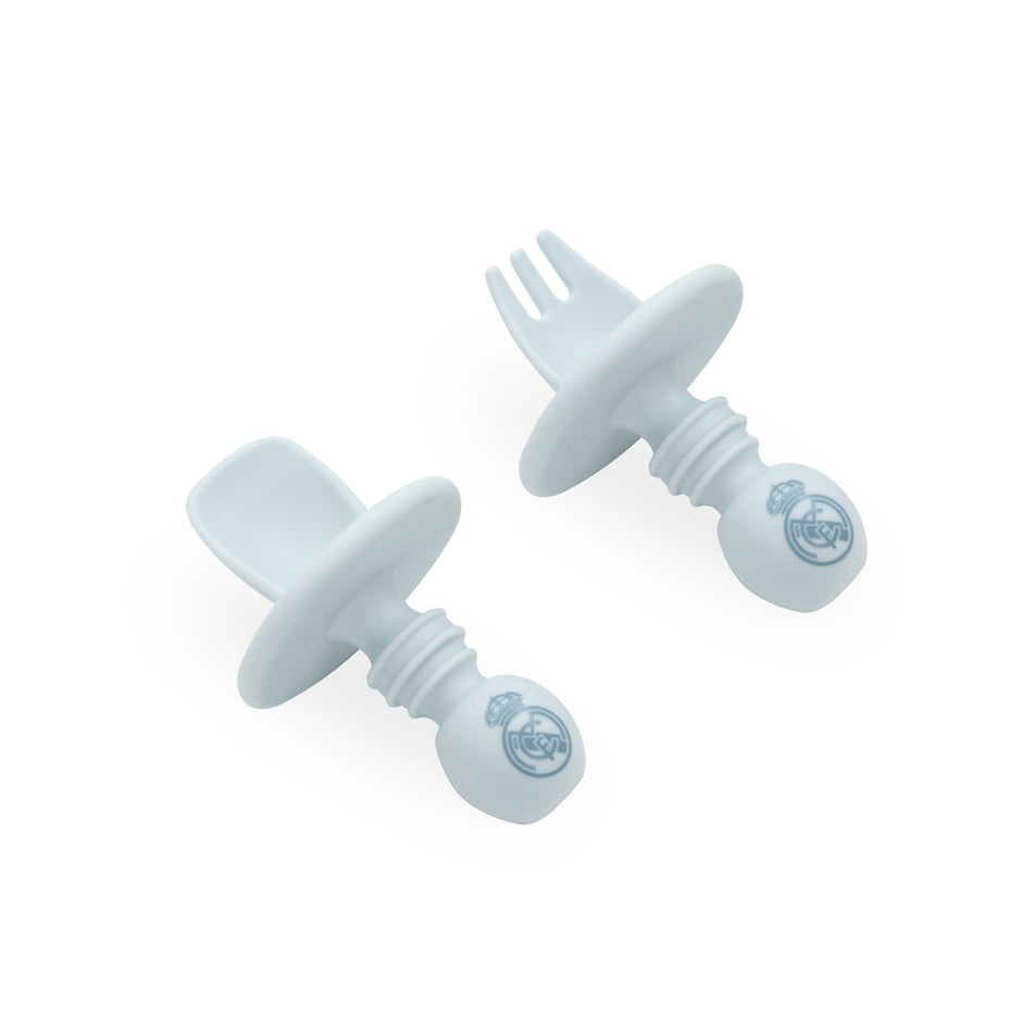 Lernbesteck Real Madrid – Silikon Set Blau