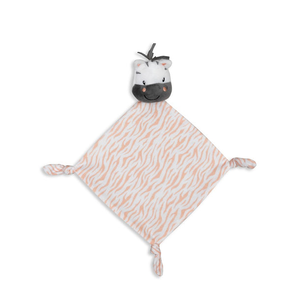 Baby Geschenkset 4-teilig – Zebra Mütze, Lätzchen, Schnuffeltuch & Socken