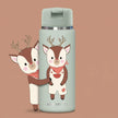 BEARFOOT TINY Thermo Kinder Trinkflasche Reh 200 ml mit handgezeichnetem Reh-Design – auslaufsichere Edelstahl-Trinkflasche für Kinder mit liebevoller Charakterfigur Liv