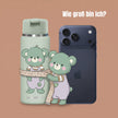 TINY Thermo Kinder Trinkflasche Koala 200 ml aus Edelstahl im Größenvergleich mit Smartphone – kompakte, BPA-freie Isolierflasche mit niedlichem Koala-Motiv für Kindergarten und unterwegs