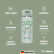 TINY Thermo Kinder Trinkflasche Koala 200 ml – BPA-freie Edelstahl-Isolierflasche mit Thermofunktion, integriertem Strohhalm, Trageschlaufe und auslaufsicherem Verschluss