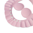 Baby Badehaube rosa Detail verstellbare Druckknöpfe