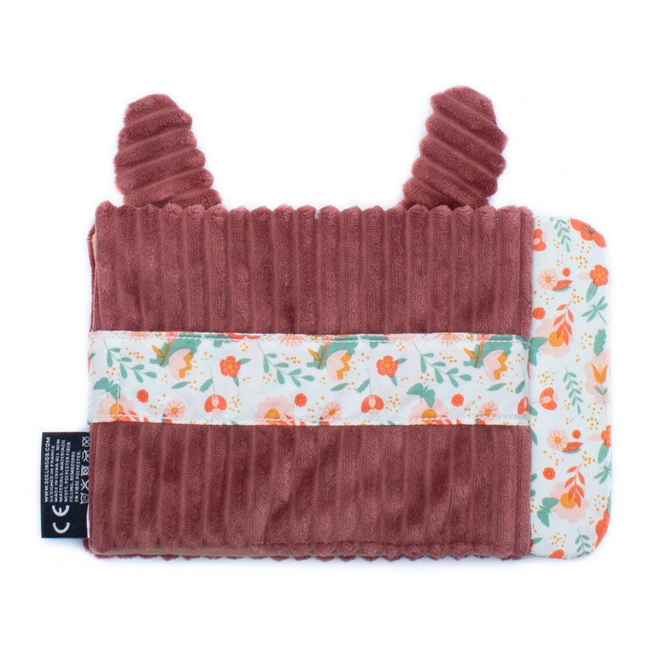 Baby Fotoalbum aus Plüsch Reh – Rückseite mit 10 Fototaschen
