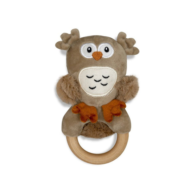 Baby Geschenkset 3 - teilig Eule Beige - Babylions