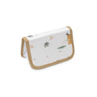Geschlossene Baby Kulturtasche Safari in Beige mit Elefant, Zebra und Krokodil