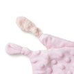 Rosa Baby Schmusetuch mit Knoten – Detail der weichen Stoffstruktur