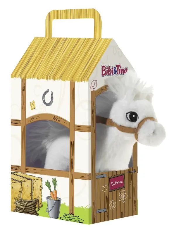 Bibi & Tina Pferd Sabrina Plüschtier 17 cm in Stall-Verpackung