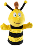 Biene Willi Handpuppe 25 cm aus weichem Plüsch in Gelb-Schwarz – Handspielpuppe für Kinder