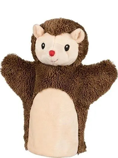 Goki Handpuppe Igel aus Plüsch für Kinder – weiche Tierhandpuppe zum Spielen