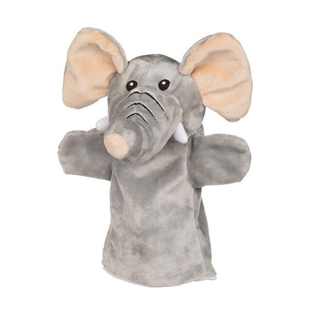 Handpuppe Elefant für Kinder – kuschelige Tierpuppe ideal für Rollenspiele – BabyLions®