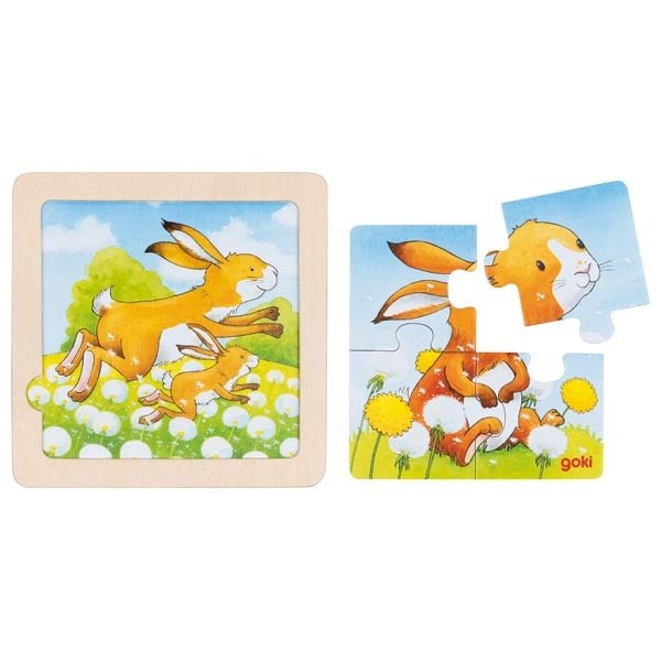 Hintergrundbildpuzzle Tierkinder - Babylions