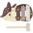 Holz Xylophon Reh von Bieco mit Schlägel – Montessori Musikspielzeug für Kinder ab 18 Monaten zur Förderung von Motorik, Rhythmusgefühl und musikalischer Früherziehung