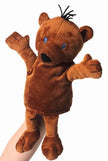 Janosch Bär Handpuppe 22 cm aus weichem braunem Plüsch – Handspielpuppe für Kinder