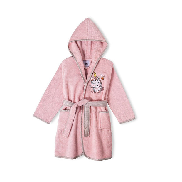 Kinder Bademantel mit Stickerei – 2–4 Jahre (Einhorn oder Panda) - Babylions