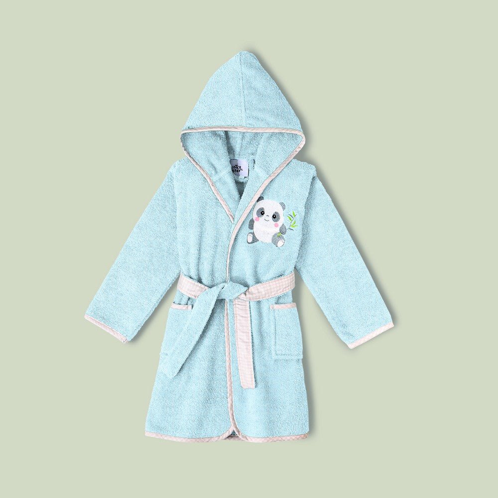 Kinder Bademantel mit Stickerei – 2–4 Jahre (Einhorn oder Panda) - Babylions