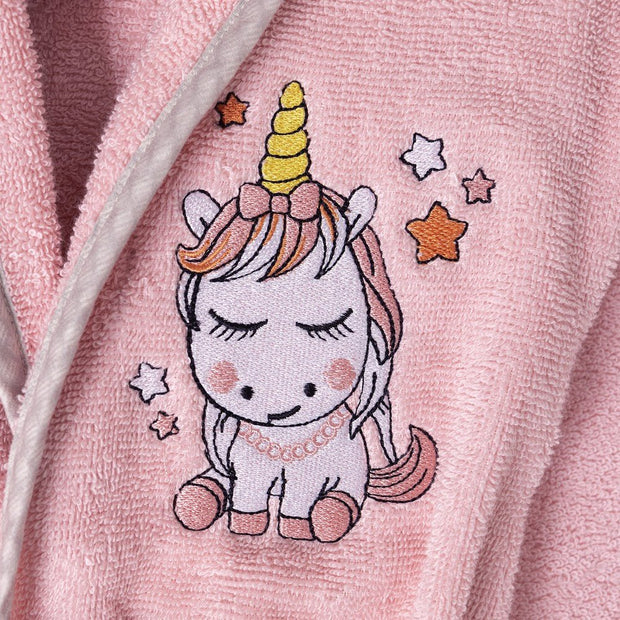 Kinder Bademantel mit Stickerei – 2–4 Jahre (Einhorn oder Panda) - Babylions