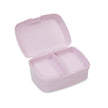 Kinder Lunchbox Blumen Rosa geöffnet mit zwei Fächern und praktischem Clipverschluss