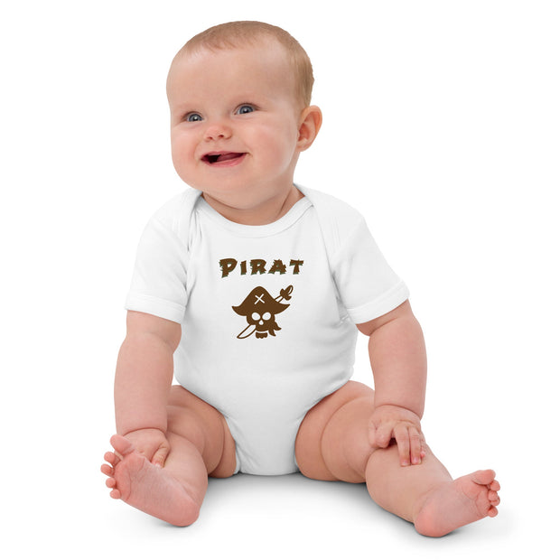 Kleiner Freibeuter – Bio - Babybody mit Piratendesign - Babylions