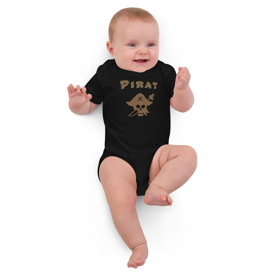 Kleiner Freibeuter – Bio - Babybody mit Piratendesign - Babylions