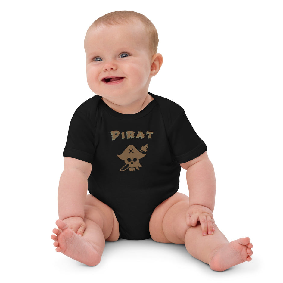 Kleiner Freibeuter – Bio - Babybody mit Piratendesign - Babylions