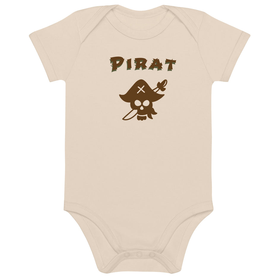 Kleiner Freibeuter – Bio - Babybody mit Piratendesign - Babylions