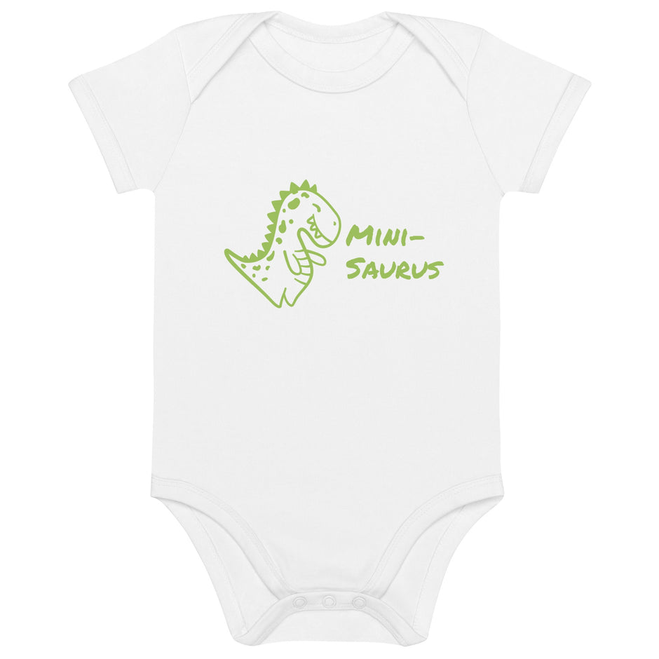 Mini - Saurus – Schwarzer Bio - Babybody für Dino - Fans - Babylions