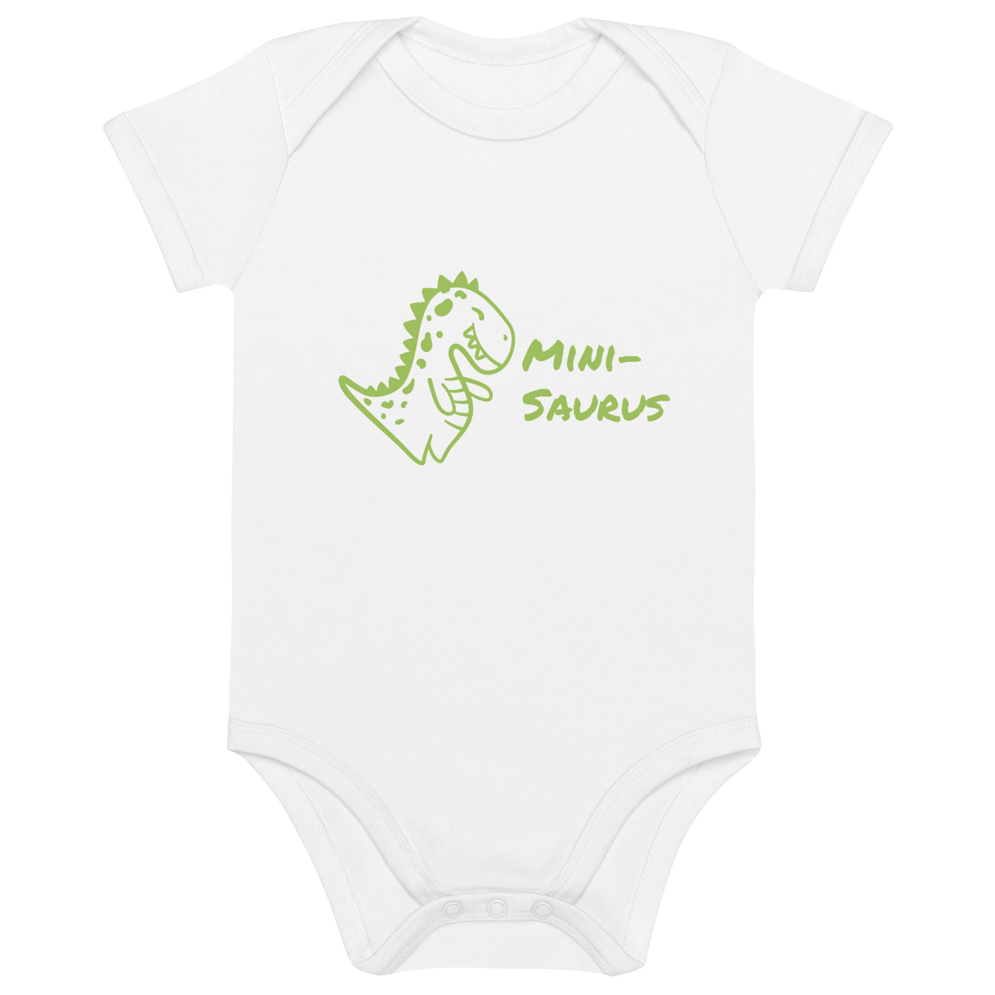 Mini - Saurus – Schwarzer Bio - Babybody für Dino - Fans - Babylions