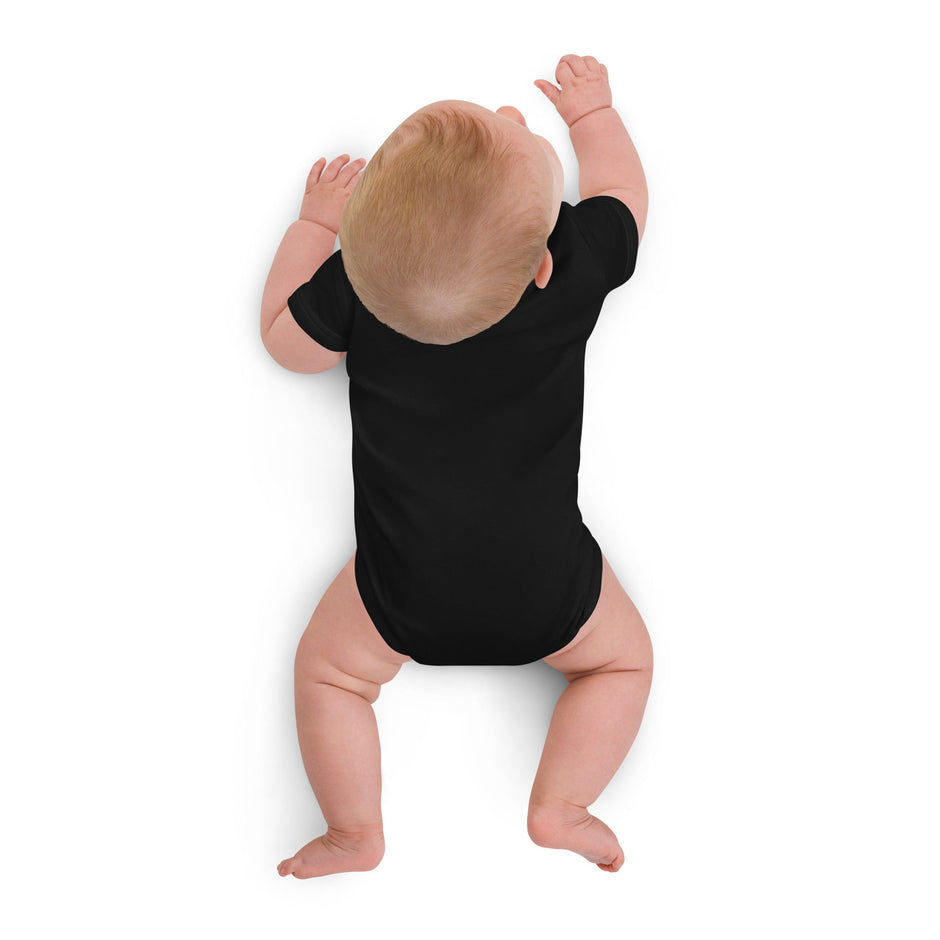 Mini - Saurus – Schwarzer Bio - Babybody für Dino - Fans - Babylions